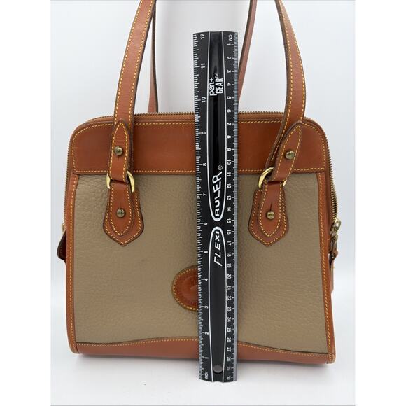 Vintage Dooney & Bourke, Leather Satchel Shoulder Bag All-Weather Leather Purse - Picture 4 of 16